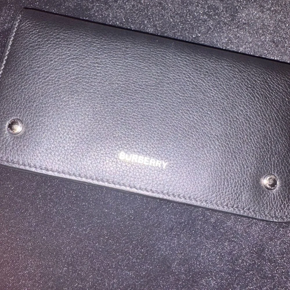 Brand new Burberry Black Leather Wallet/ check holder/ card holder